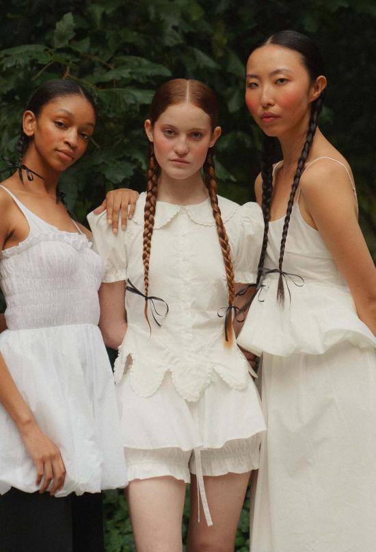  Allina Liu 숏팬츠 알리나 리우 튤립 블루머 화이트 - OTHER BRANDS