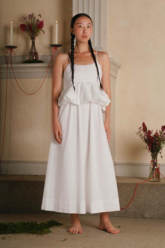  Allina Liu 롱 원피스 알리나 리우 예언 드레스 밀크 - OTHER BRANDS