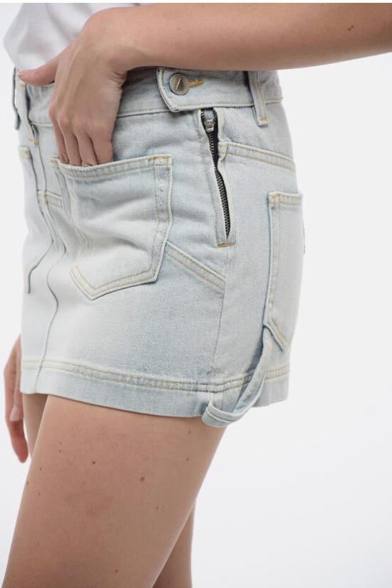  디 아티코 숏 스커트 236WCS155 D057 024 Light blue - THE ATTICO