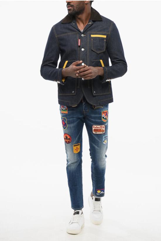  디스퀘어드2 데님 자켓 S71BN0899 S30309 470 Blue - DSQUARED2