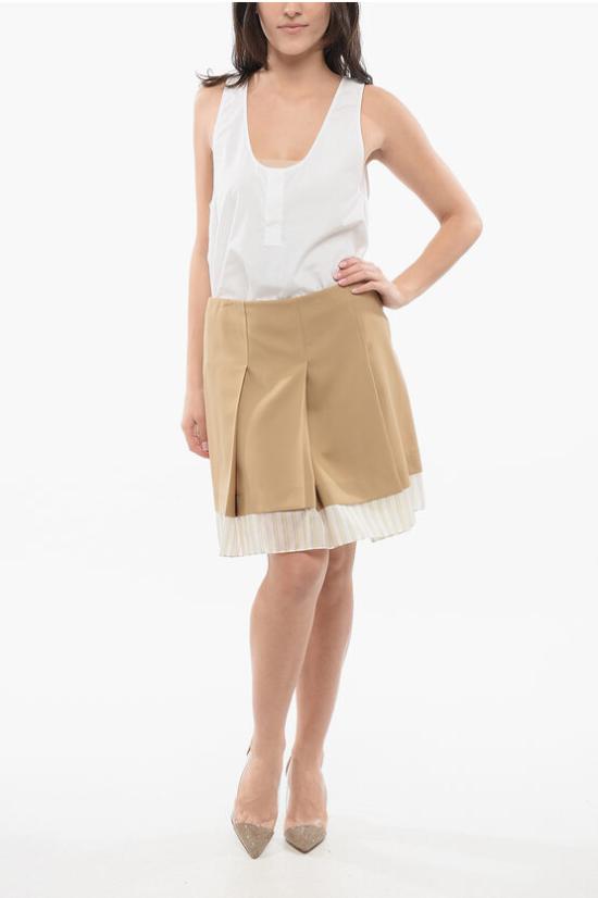  마르니 숏 스커트 GOMA0596Q0TW83900W75 Brown - MARNI