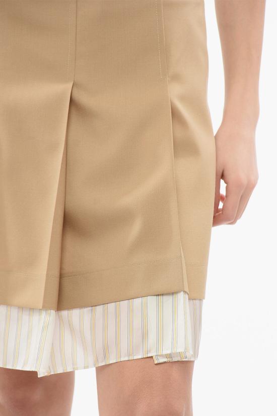  마르니 숏 스커트 GOMA0596Q0 TW839 00W75 Brown - MARNI