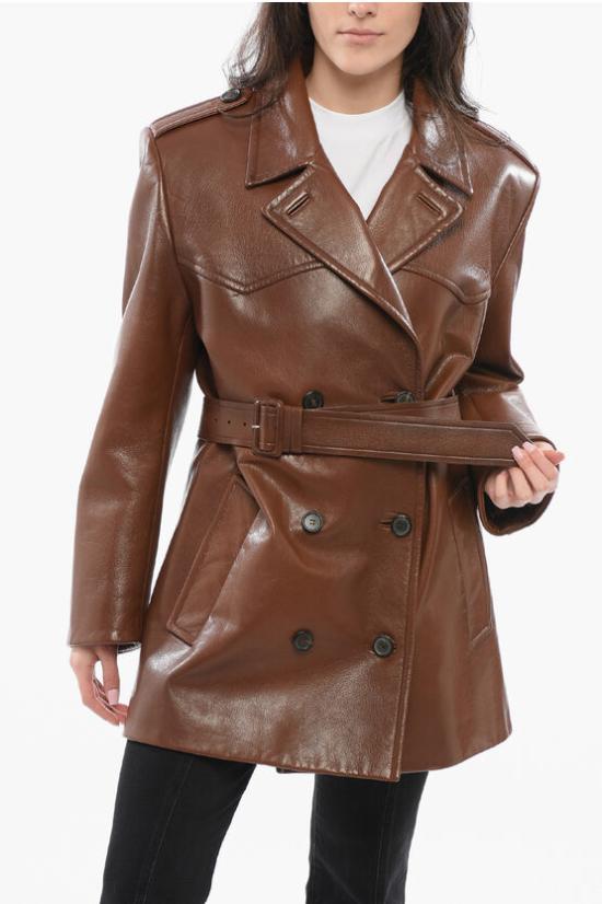  프라다 가죽 자켓 56A07111KD F0005 Brown