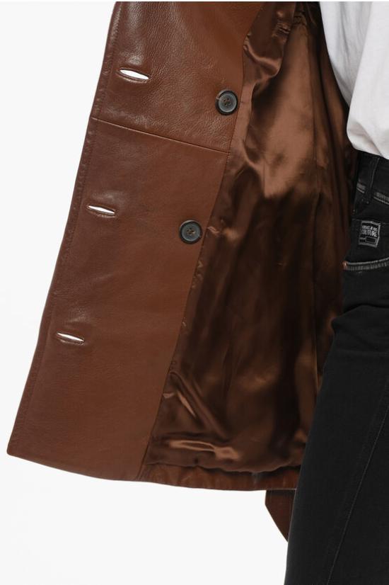  프라다 가죽 자켓 56A07111KD F0005 Brown - PRADA