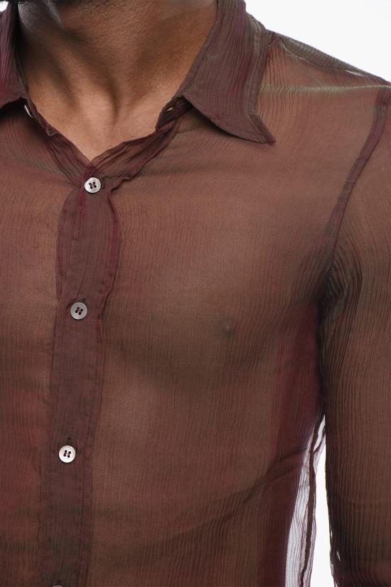  드리스 반 노튼 긴팔 셔츠 241 020743 8321 359 Burgundy - DRIES VAN NOTEN