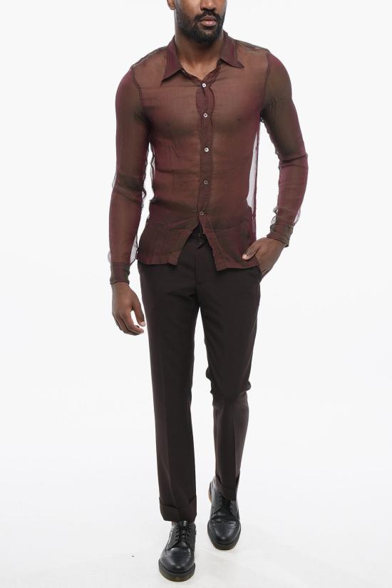  드리스 반 노튼 긴팔 셔츠 241 020743 8321 359 Burgundy - DRIES VAN NOTEN