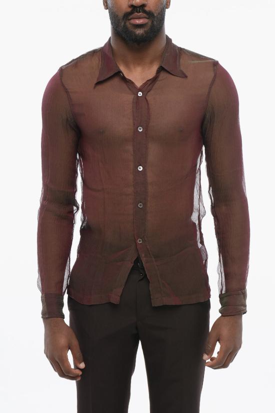  드리스 반 노튼 긴팔 셔츠 241 020743 8321 359 Burgundy