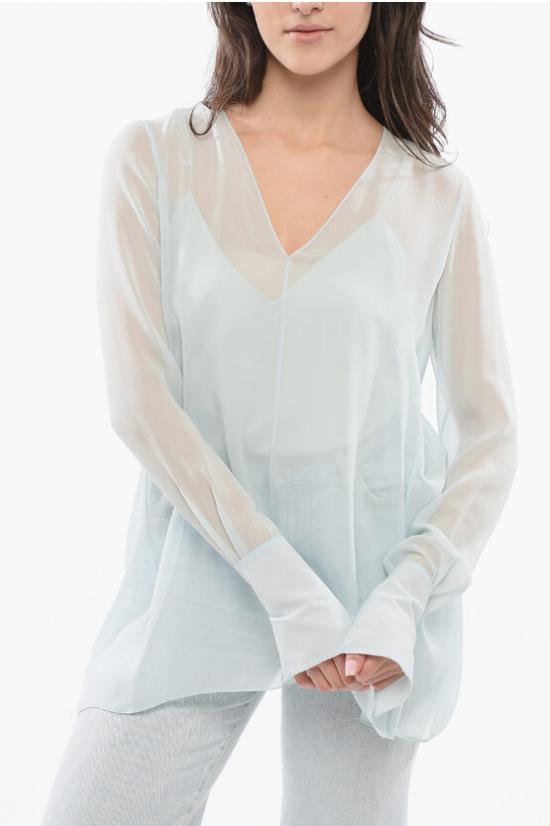  지방시 블라우스 BW618P14M7 177 Blue