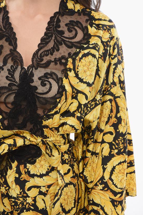  베르사체 미디 원피스 1013732 1A09575 5B000 Gold - VERSACE