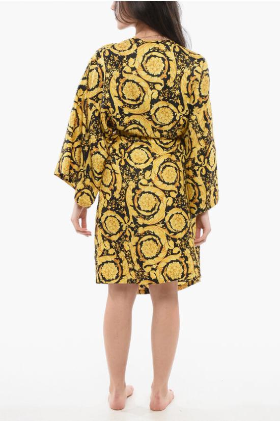  베르사체 미디 원피스 1013732 1A09575 5B000 Gold - VERSACE