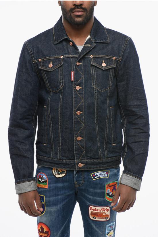  디스퀘어드2 데님 자켓 S71AN0380 S30833 470 Blue