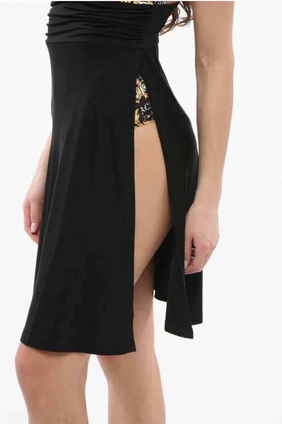  베르사체 미디 원피스 74HAO909 JS162 G89 Nero Oro - VERSACE