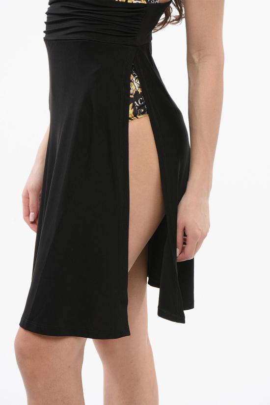  베르사체 미디 원피스 74HAO909 JS162 G89 Nero Oro - VERSACE