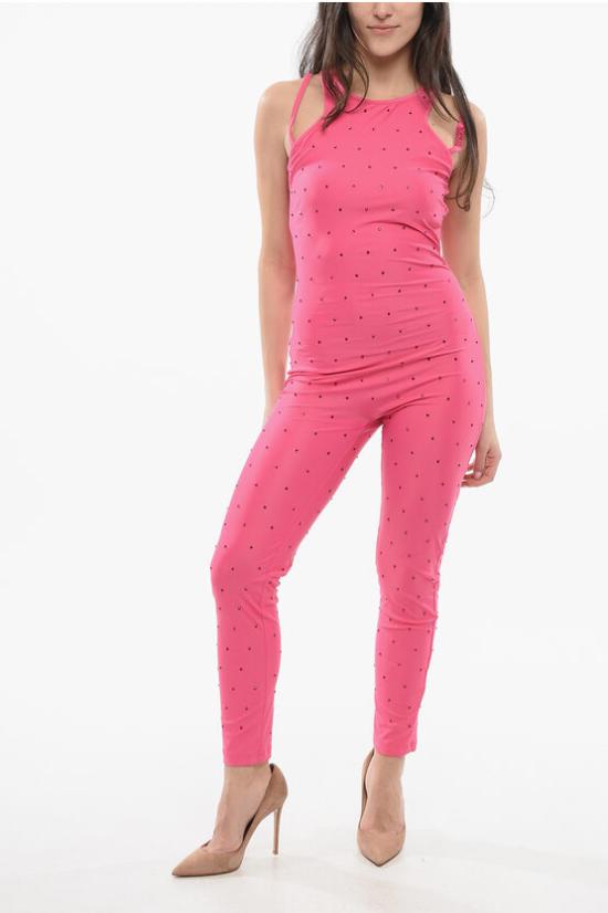  베르사체 숏 원피스 76HANE05 CJXXE 401 Pink