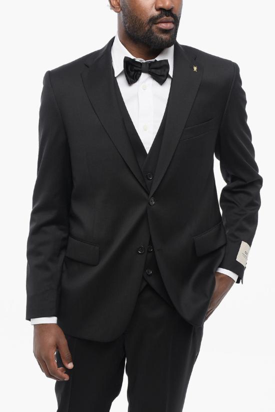  꼬르넬리아니 수트 세트 258R45 2568150 020 Black - CORNELIANI