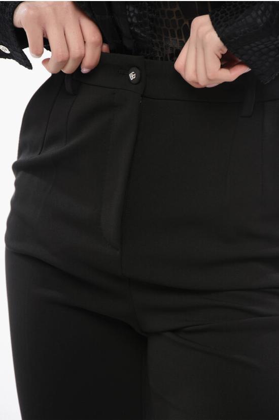  돌체앤가바나 스트레이트 팬츠 FTCPZTFUGN7N0000 Black - DOLCE & GABBANA