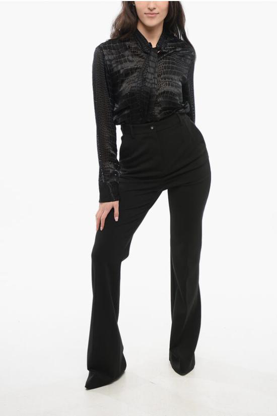  돌체앤가바나 스트레이트 팬츠 FTCPZTFUGN7N0000 Black - DOLCE & GABBANA