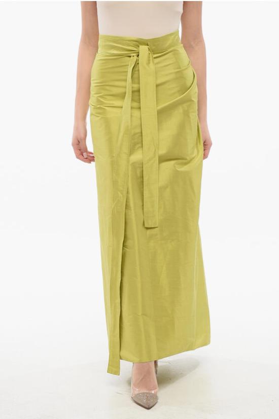  크리스챤디올 롱 스커트 341J29A64876186 Green