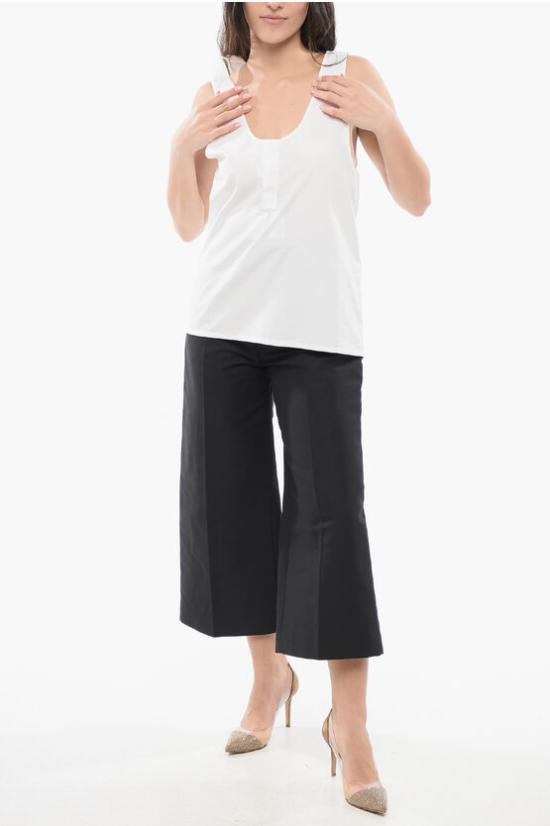  생로랑 민소매 티셔츠 790074 Y227W 9000 White - SAINT LAURENT