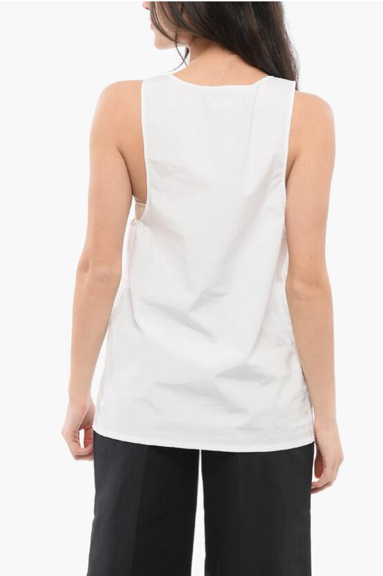  생로랑 민소매 티셔츠 790074 Y227W 9000 White - SAINT LAURENT