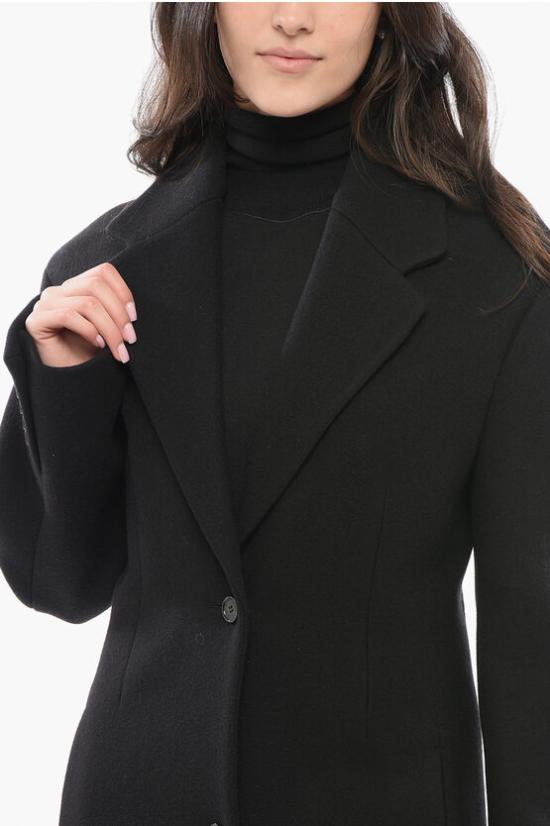  오프화이트 코트 OWER025F23 FAB001 1010 Black - OFF WHITE