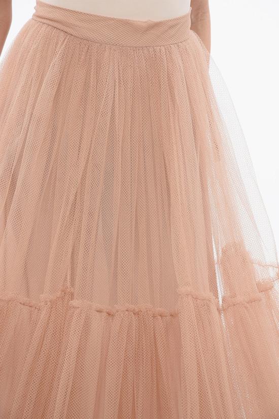  디올 롱 스커트 311J11A 8648 4220 Pink - DIOR