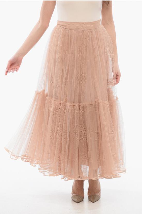  디올 롱 스커트 311J11A 8648 4220 Pink