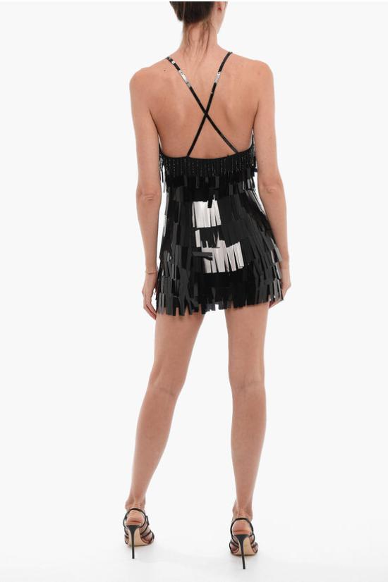  디 아티코 숏 원피스 227WCA60 H103 Black - THE ATTICO