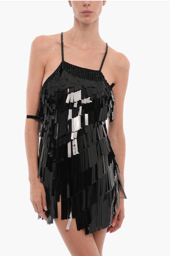  디 아티코 숏 원피스 227WCA60 H103 Black - THE ATTICO