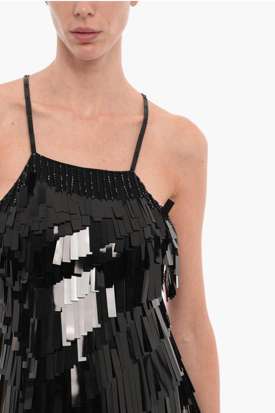  디 아티코 숏 원피스 227WCA60 H103 Black - THE ATTICO