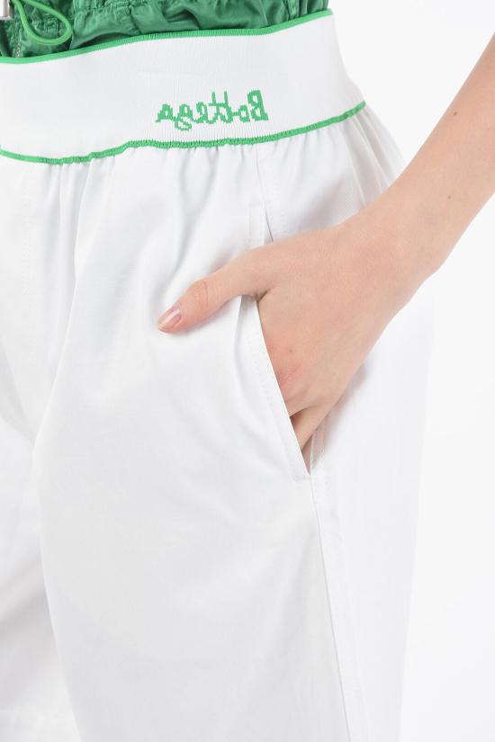  보테가베네타 로고 코튼 숏팬츠 702095 V1J10 9000 White - BOTTEGA VENETA