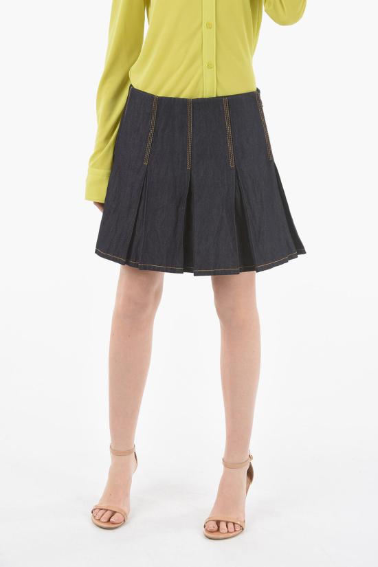  보테가베네타 미니 스커트 700946V1VA0 K 3399 Blue