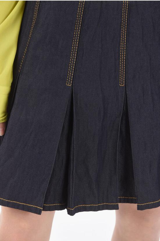  보테가베네타 미니 스커트 700946V1VA0 K 3399 Blue - BOTTEGA VENETA