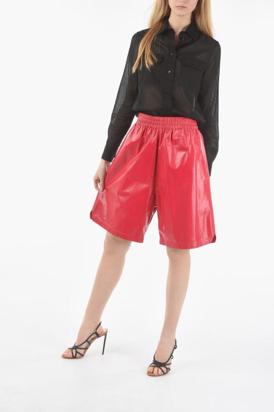  보테가베네타 램 스킨 숏팬츠 633445VKLC0 K 5482 Pink - BOTTEGA VENETA