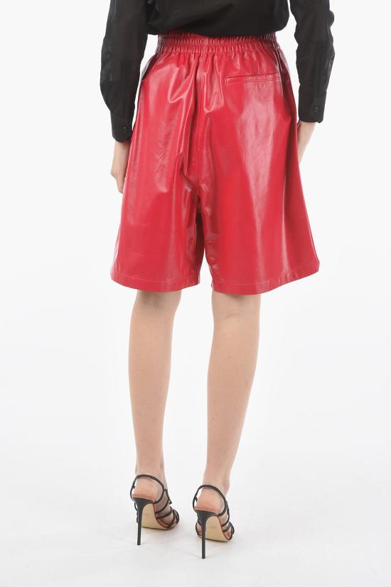  보테가베네타 램 스킨 숏팬츠 633445VKLC0 K 5482 Pink - BOTTEGA VENETA