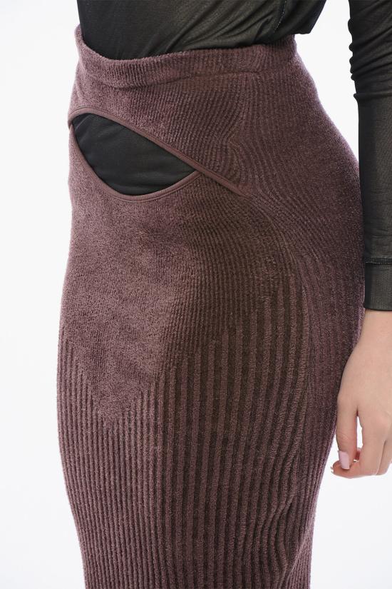  안드레아 아다모 롱 스커트 ADFW22SK11774477VI 0030477 Brown - ANDREA ADAMO