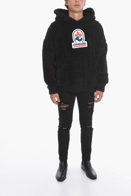  디스퀘어드2 후드 티셔츠 S71GU0558 S25565 900 Black - DSQUARED2