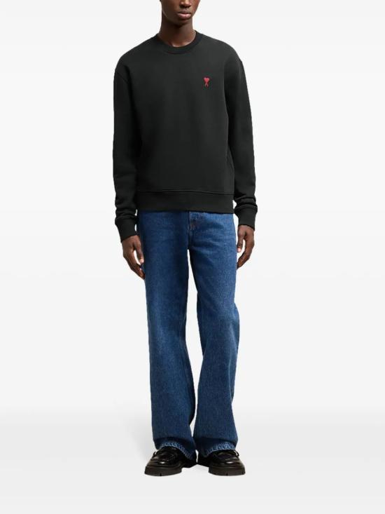  아미 긴팔 티셔츠 BFUSW035 730 BK DOM - AMI