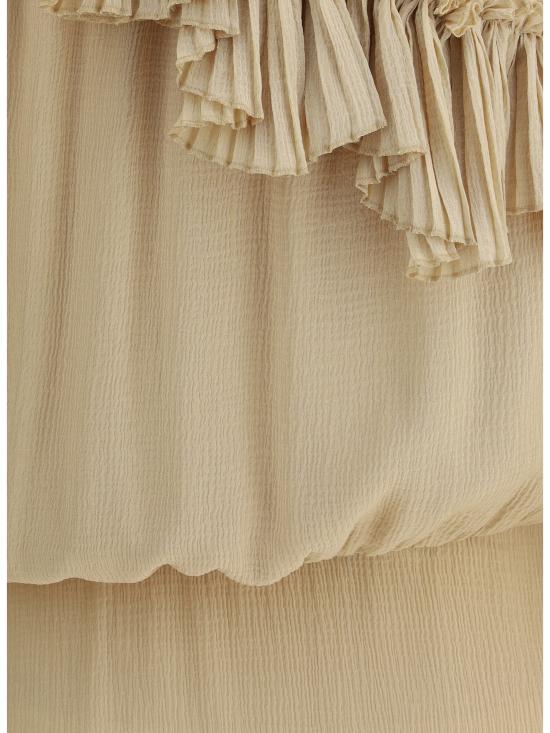 25SS 생로랑 원피스 819589Y3K45 9520 BEIGE - SAINT LAURENT