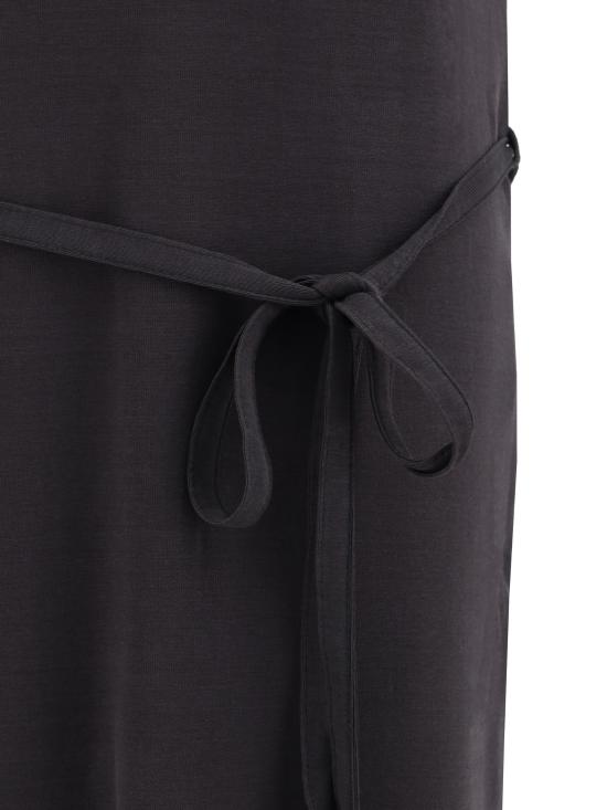  르메르 / 여성 벨티드 리브 롱 원피스 DR1045LJ1016 BK998 GREY BPG - LEMAIRE