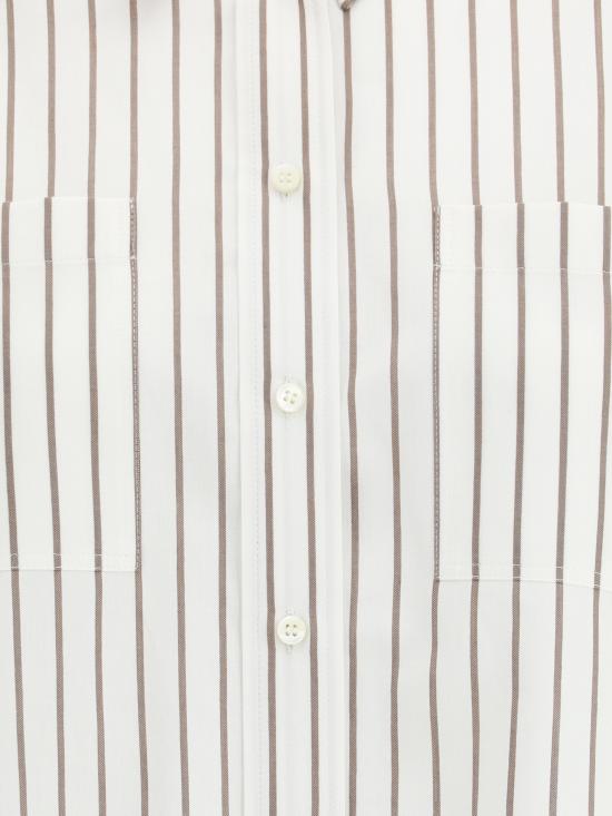 25SS 브루넬로 쿠치넬리 블라우스 MA783RD606 C015 WHITE - BRUNELLO CUCINELLI