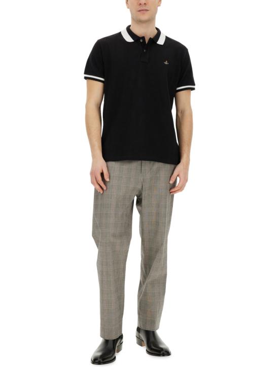 25SS 비비안웨스트우드 폴로 티셔츠 2H01000IJ0009N401 BLACK DOM - VIVIENNE WESTWOOD