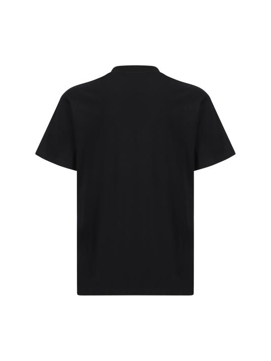  칼하트 WIP 스크립트 엠브로이더리 티셔츠 I030435 0D2XX BLACK WHITE DOM - CARHARTT WIP