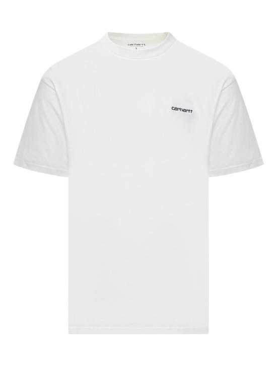 25SS 칼하트 WIP 반팔 티셔츠 I03043500AXX WHITE BLACK DOM