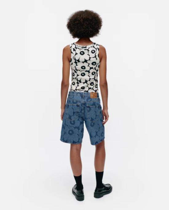  마리메꼬 데님 숏팬츠 Marimekko 마리데님 진 쇼츠 - MARIMEKKO