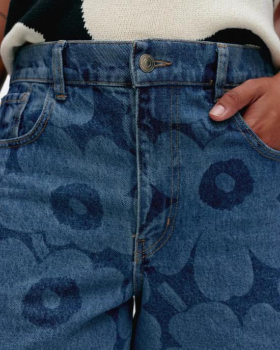  마리메꼬 데님 숏팬츠 Marimekko 마리데님 진 쇼츠 - MARIMEKKO