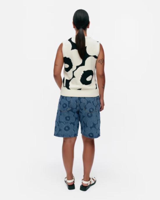 마리메꼬 데님 숏팬츠 Marimekko 마리데님 진 쇼츠 - MARIMEKKO