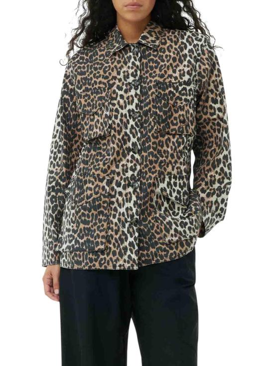  가니 자켓 F8880859 Animal Print - GANNI