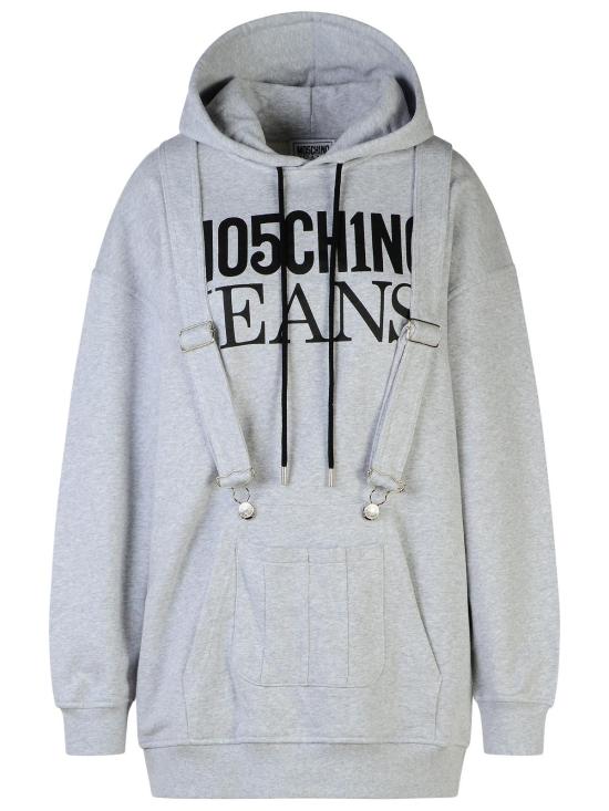 24FW 모스키노 긴팔 티셔츠 A0465 37561488 Grey