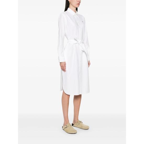 25SS 랄프 로렌 롱 원피스 211928804001 OXFWH WHITE - RALPH LAUREN